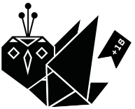 Owl holding an under 18 sign